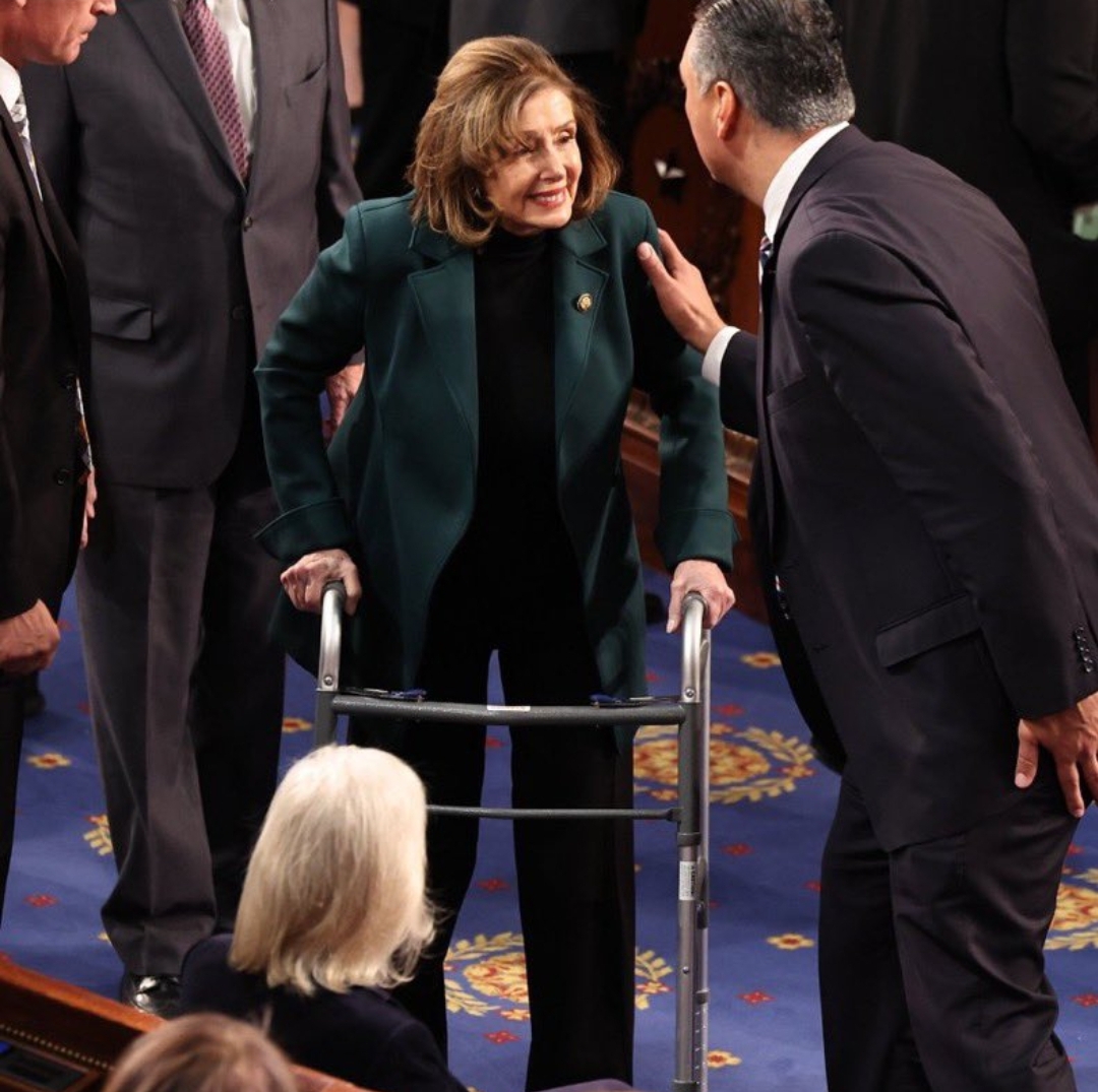 After Surgery: Nancy Pelosi Returns to House Floor with Walker ...